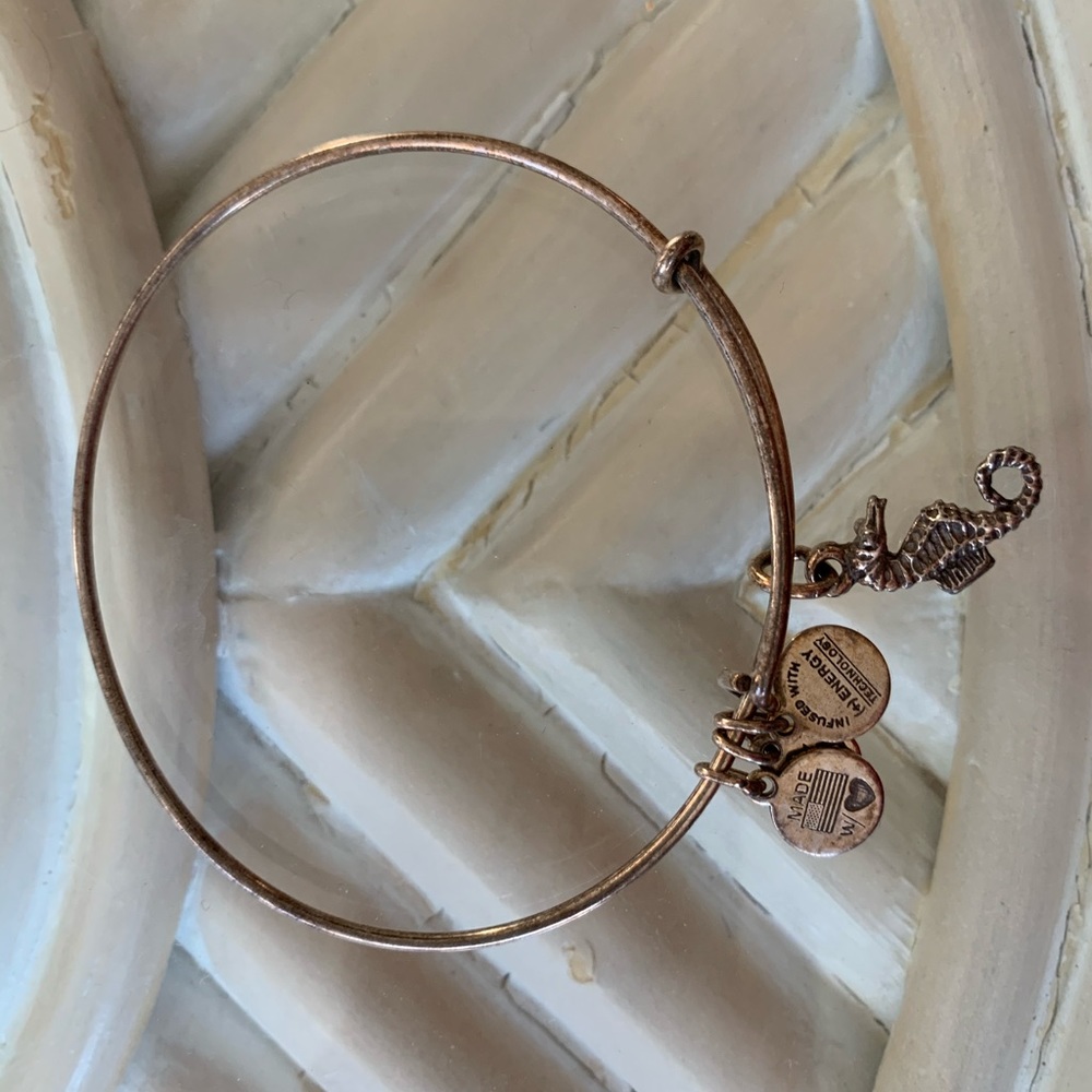 Seahorse Sterling Silver Alex & Ani Bracelet